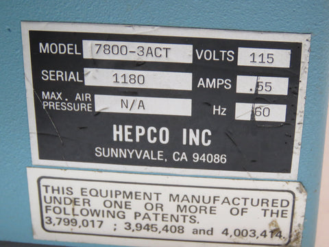 Hepco 7800-3ACT Automatic Lead Cutting Machine .300 Span – PFIParts