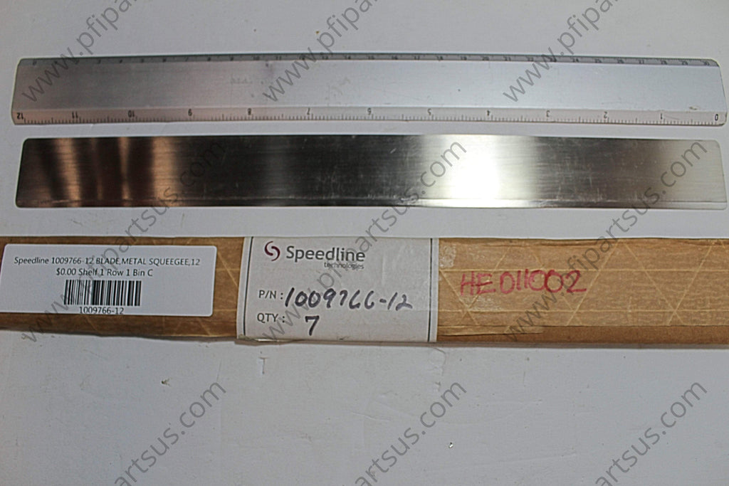 Speedline 1009766-12 BLADE,METAL SQUEEGEE,12" - Squeegee Blade from [store] by Speedline Technologies - 1009766-12, Printers, Spare Parts, Speedline Technologies, Squeegee, Squeegee Blade