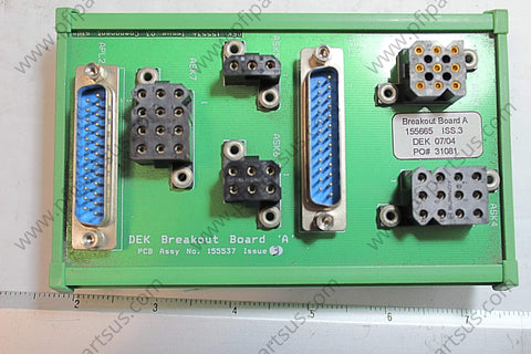 DEK 155665 / 155537 Breakout Board A - Boards from [store] by DEK - 155537, 155665 Iss. 3, Boards, DEK, Spare Parts