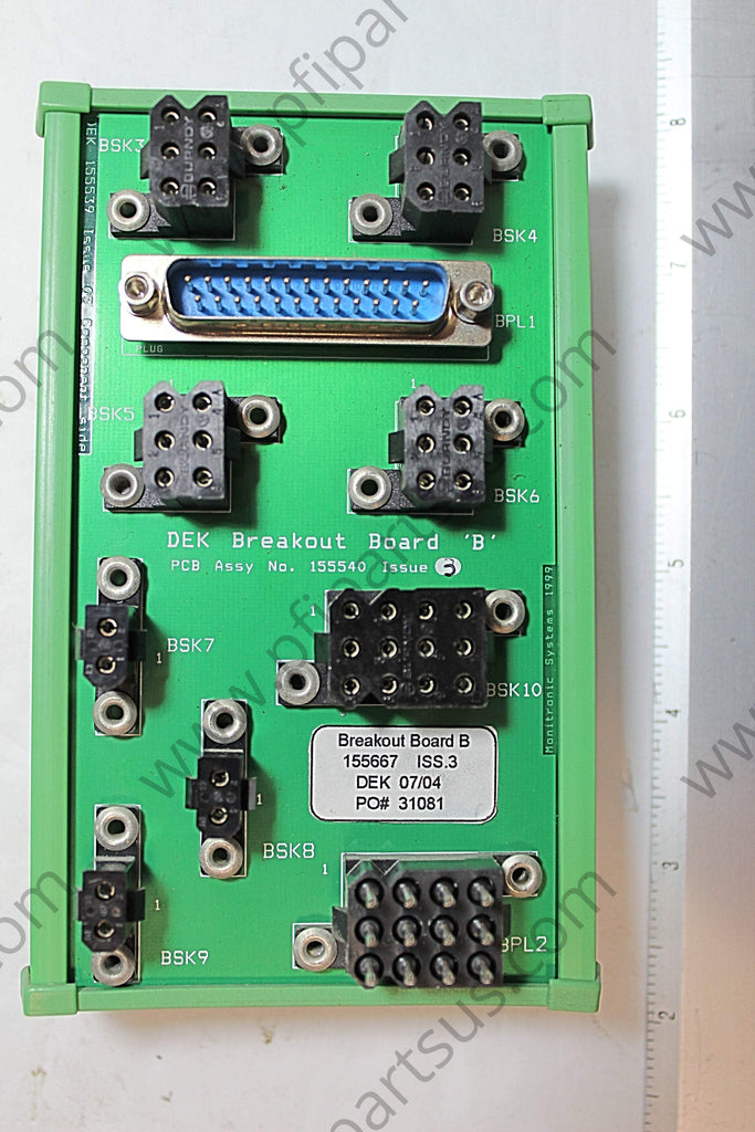 DEK 155667 / 155540 Breakout Board B - PCB from [store] by DEK - 155540, 155667 Iss. 3, DEK, PCB, Spare Parts