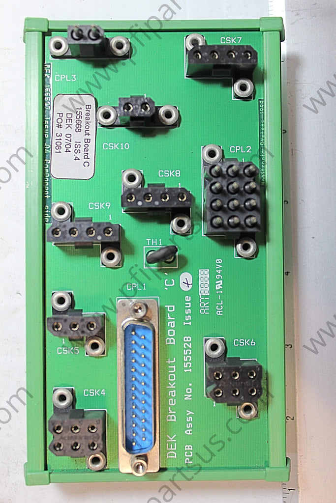 DEK 155668 / 155528 Breakout Board C - PCB from [store] by DEK - 155528, 155668 Iss. 4, DEK, PCB, Spare Parts