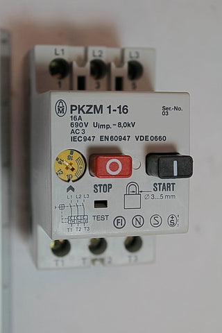 Moeller PKZM 1-16 Manual Motor Starter