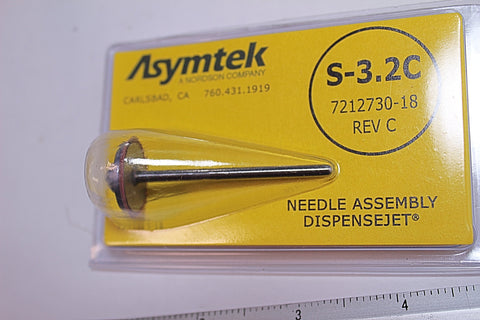 Asymtek 7212730-18 Needle Assy., S-3.2C, DJ