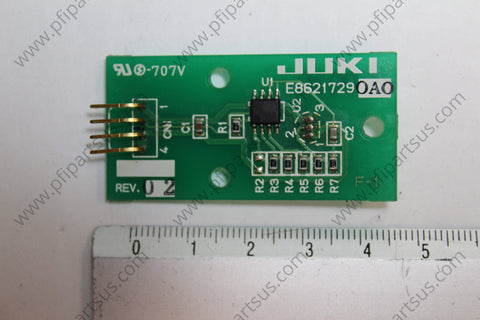 Juki E86217290A0 Temperature Sensor PWB - Temp. Cont. Board from [store] by JUKI - E86217290A0, Juki, Spare Parts, Temperature Sensor Board