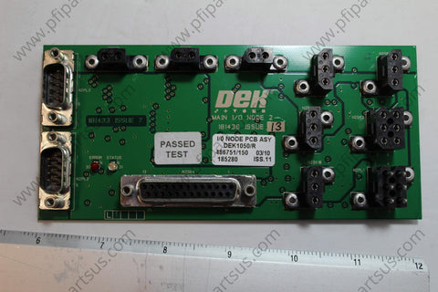 DEK 185280 Iss. 11, Main I/O Node PCB Assy. - I/O Board from [store] by DEK - 185280 Iss. 11, DEK/1050, I/O Board, Spare Parts