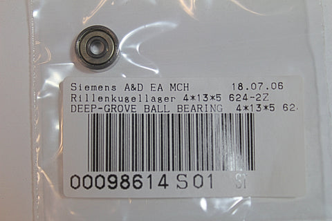 Siemens 00098614-01 Ball Bearing 4*13*5  624-2Z